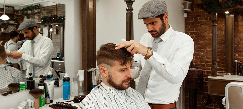 men haircut texture crop